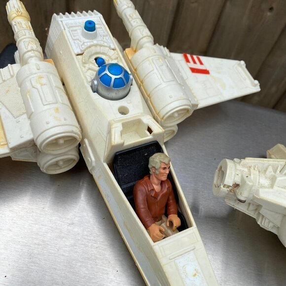 Vintage 1978 Star Wars X Wing Fighter Jet & 1978 Tie Fighter By Kenner - Picture 5 of 16
